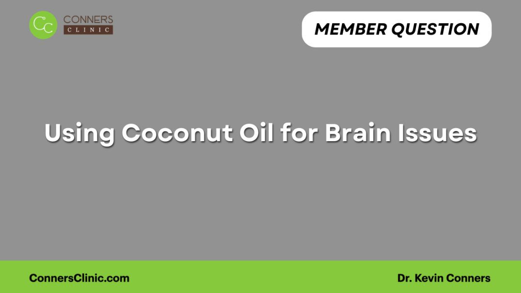 ⁣Using Coconut Oil for Brain Issues