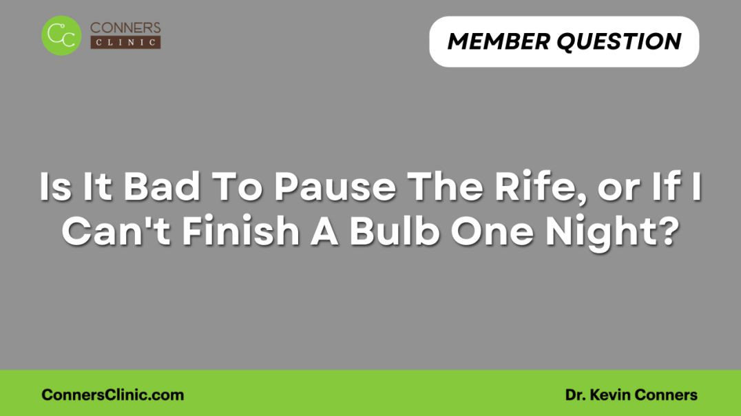 ⁣Is It Bad To Pause The Rife