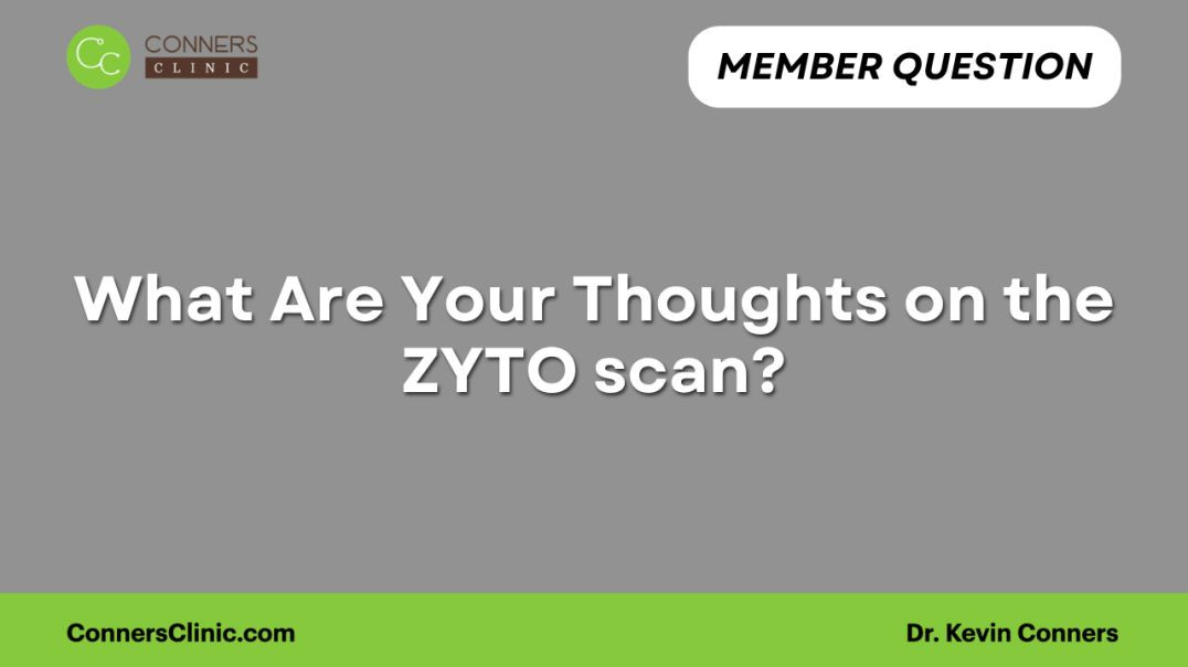 Thoughts on the ZYTO scan