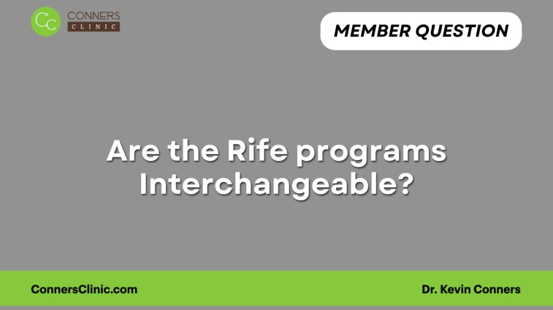 Are the Rife programs Interchangeable