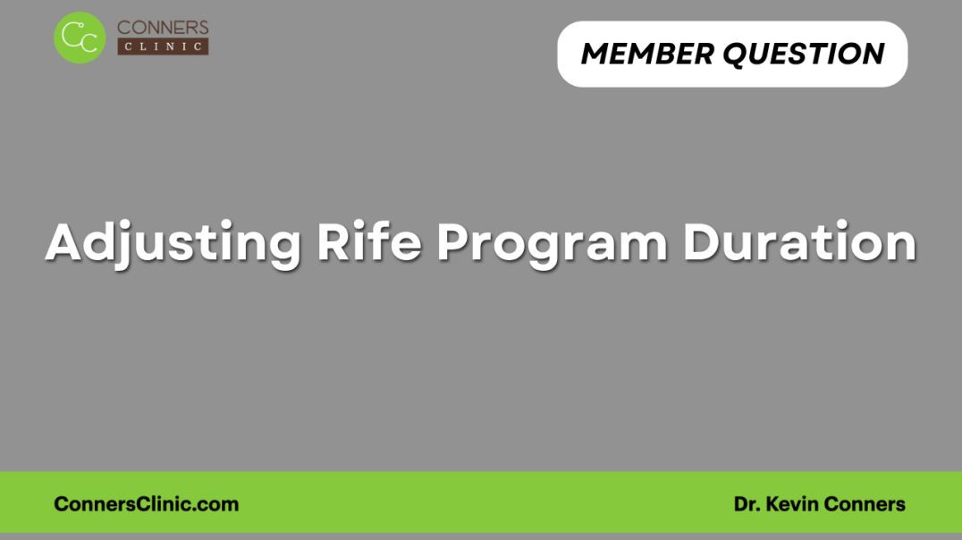 ⁣Adjusting Rife Program Duration