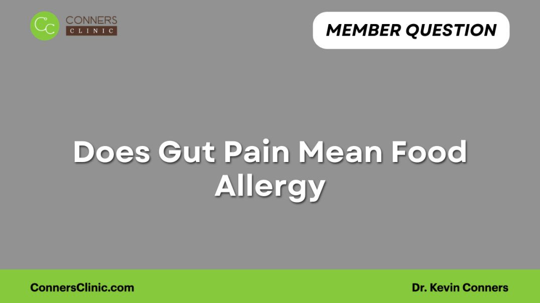⁣Does Gut Pain Mean Food Allergy