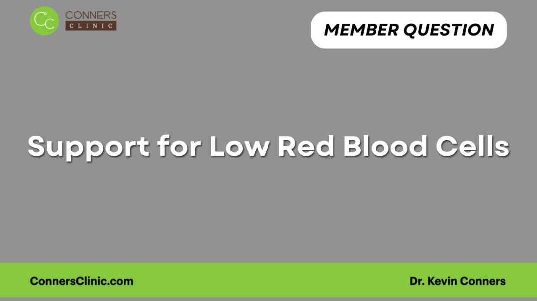 ⁣Support for Low Red Blood Cells