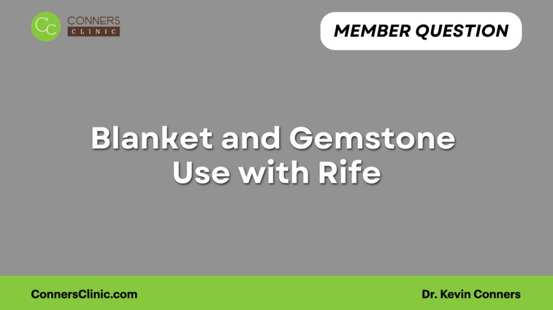 Blanket and Gemstone  Use with Rife